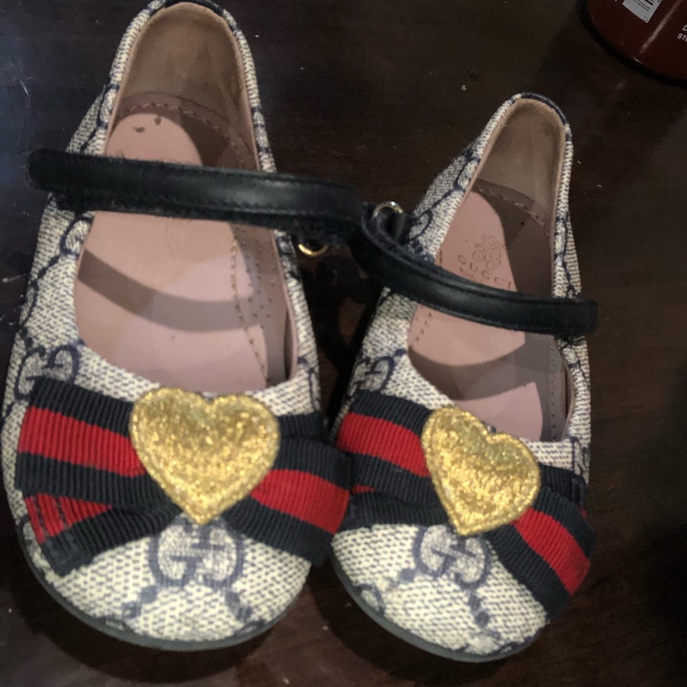 Toddler Gucci Supreme ballet flat